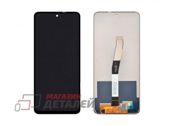 Дисплей (экран) в сборе с тачскрином для Xiaomi Redmi Note 9S, Redmi Note 9 Pro черный (Premium LCD)