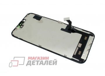 Дисплей (экран) в сборе с тачскрином для iPhone 14 (A2883) черный (Soft OLED/Full HD) 120 Гц