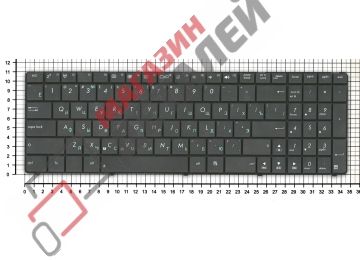 Клавиатура для ноутбука Asus K75 K75DE K75VM черная