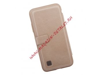 Чехол раскладной для iPhone X "Puloka" Multi-Function Back Clip Wallet Case (кожа/золотой, коробка)