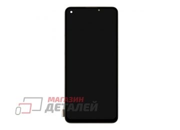 Дисплей (экран) в сборе с тачскрином для Realme GT Master Edition (RMX3363) черный с рамкой (Premium LCD)