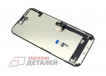 Дисплей (экран) в сборе с тачскрином для iPhone 16 Plus черный hard oled