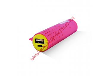 Внешняя аккумуляторная батарея AI-TUBE P 3100mAh (11Wh) розовая Amperin