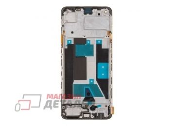 Дисплей (экран) в сборе с тачскрином для Realme 9 4G (RMX3521) черный с рамкой (Premium LCD)