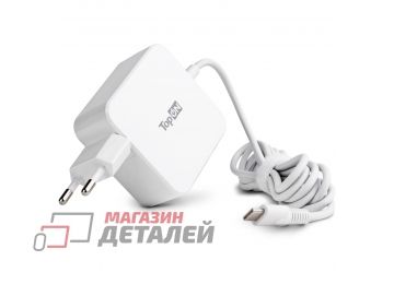 Блок питания (сетевой адаптер) TopON TOP-AS45QW для ноутбука ASUS 5-20V 2.25A 45W Type-C Quick Charge 3.0 белый в розетку