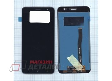 Дисплей (экран) в сборе с тачскрином для Asus ZenFone 3 ZE552KL голубой
