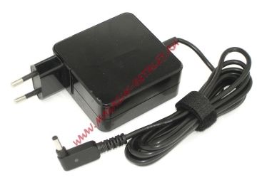 Блок питания (сетевой адаптер) для ноутбуков Asus 19V 3.42A 65W 4.0x1.35 мм черный, в розетку Premium