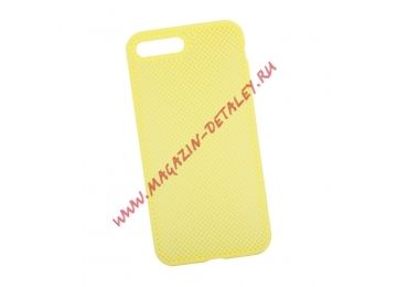 Силиконовый чехол "LP" для iPhone 7 Plus/8 Plus "Silicone Dot Case" (желтый/коробка)