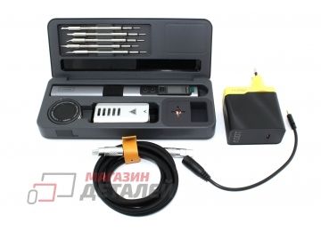 Паяльный набор Fnirsi HS02A Plus + 6 наконечников с разъемом PD