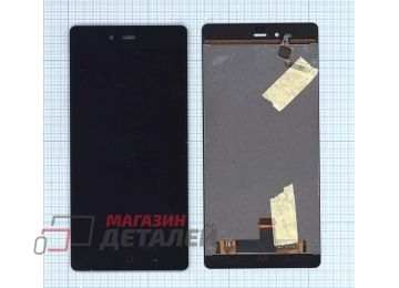 Дисплей (экран) в сборе с тачскрином для ZTE Nubia Z9 Max черный