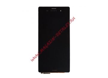 Экран в сборе (дисплей + тачскрин) для Sony Xperia Z3 Dual D6633, D6603, D6643, D6653 чёрный