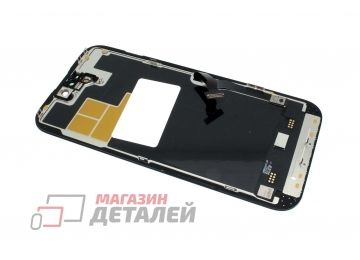 Дисплей (экран) в сборе с тачскрином для iPhone 14 Pro черный (Soft OLED/Full HD)120 Гц