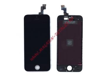 Дисплей (экран) в сборе с тачскрином для iPhone 5S/SE (Tianma) черный