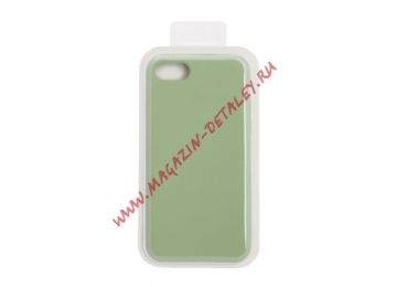Силиконовый чехол для iPhone 8/7 Silicone Case (зелёный, блистер)1