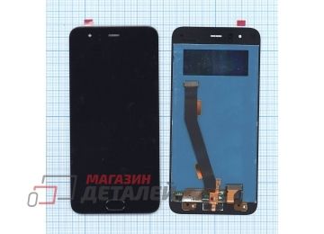 Дисплей (экран) в сборе с тачскрином для Xiaomi Mi 6 черный