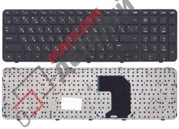 Клавиатура для ноутбука HP G7-2000 черная с черной рамкой