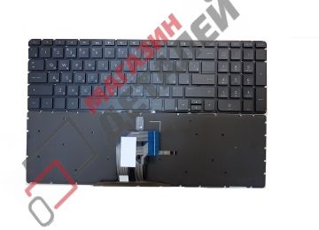 Клавиатура для ноутбука HP Pavilion 15-AY,15-AC,15-AF черная без рамки с подсветкой