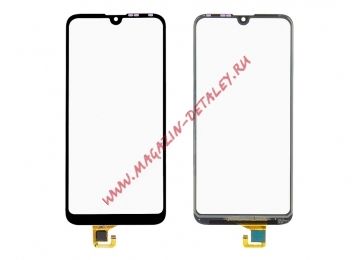 Сенсорное стекло (тачскрин) для Huawei Y7 (2019) (DUB-LX1) / Y7 Prime (2019) / Y7 Pro (2019) (DUB-LX2) (черный)