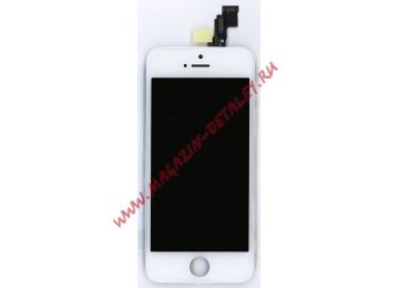 Дисплей (экран) в сборе с тачскрином для Apple iPhone 5c белый AAA+