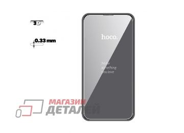 Защитное стекло HOCO A31 для Apple iPhone 13, 13 Pro, 3D, прозрачное, глянцевое, 0.4мм