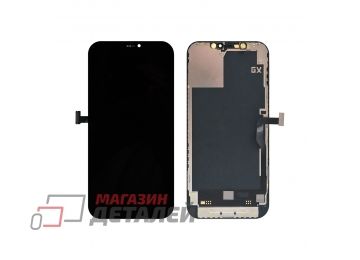 Дисплей (экран) в сборе с тачскрином для iPhone 12 Pro Max (Soft Oled) (GX) с заменяемой IC