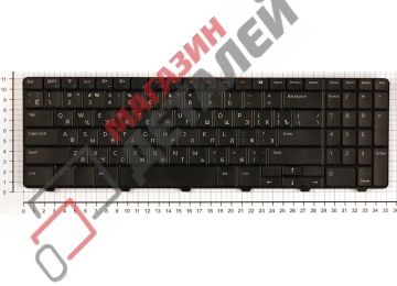 Клавиатура для ноутбука Dell Inspiron 15R N5010 M5010 черная, плоский Enter