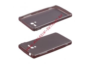 Силиконовый чехол для Sony Xperia ZL TPU Case черный матовый