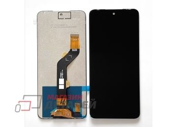 Дисплей (экран) в сборе с тачскрином для Infinix Hot 12 Play черный (Premium LCD)