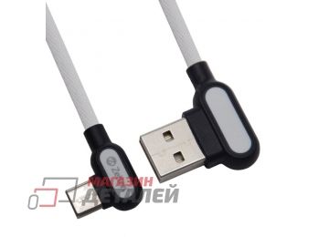 Кабель Zetton USB SyncCharge Round Fabric Corner Cable USB <-> USB-C белый (ZTUSBRFCWEUC)