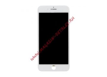 Дисплей (экран) в сборе с тачскрином для iPhone 7 Plus белый с рамкой (In-Cell)