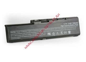 Аккумулятор TopON TOP-PA3383 (совместимый с PA3383U-1BAS, PA3383U-1BRS) для ноутбука Toshiba Satellite A70 14.8V 7200mAh черный
