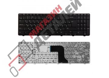 Клавиатура для ноутбука Dell Inspiron M5010, N5010 черная, большой Enter