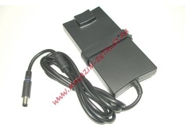 Блок питания (сетевой адаптер) для ноутбуков Dell 19.5V 4.62A 90W 7.4x5.0 мм с иглой черный slim, с сетевым кабелем