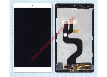 Дисплей (экран) в сборе с тачскрином для Huawei MediaPad M3 8.4 белый
