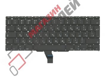 Клавиатура для ноутбука Apple MacBook A1370 2011+ черная с подсветкой, большой Enter