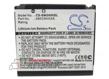 Аккумулятор CameronSino CS-SMG600SL для Samsung SGH-F268 SGH-F330 SGH-F338 3.8V 880mAh