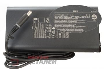Блок питания (сетевой адаптер) для ноутбуков Dell 19.5V 14.36A 280W 7.4 x 5.0 мм черный с сетевым кабелем