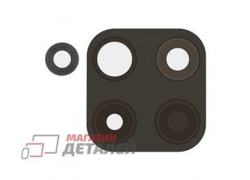 Стекло камеры для Infinix Smart 6 HD (X6512) без рамки (черное)