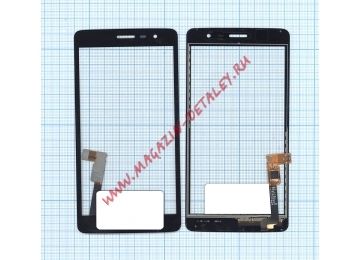 Сенсорное стекло (тачскрин) для LG Max X155 черное