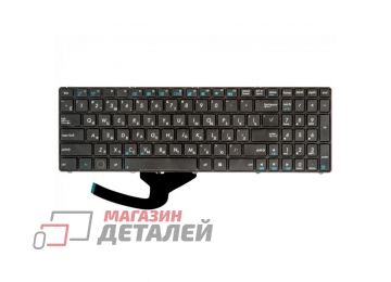 Клавиатура ZeepDeep для ноутбука Asus K52, K53, K54 черная с черной рамкой, плоский Enter