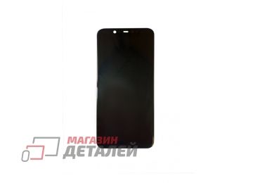 Дисплей (экран) в сборе с тачскрином для Xiaomi Mi 8 черный (с разбора)