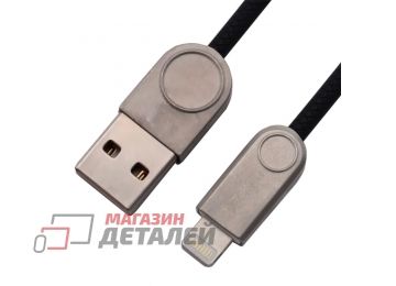 Кабель Zetton USB SyncCharge Round Snake TPE Data Cable USB <-> Lightning черный (ZTUSBRSETBKA8)