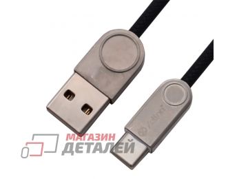 Кабель Zetton USB SyncCharge Round Snake TPE Data Cable USB <-> USB-C черный (ZTUSBRSETBKUC)