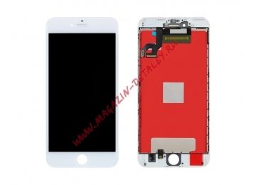 Дисплей (экран) в сборе с тачскрином для iPhone 6S Plus с рамкой белый (In-Cell) VIXION