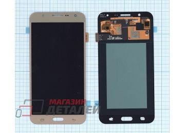 Дисплей (экран) в сборе с тачскрином для Samsung Galaxy J7 SM-J700F золотистый (OLED)
