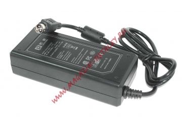 Блок питания (сетевой адаптер) для монитора и телевизора 12V 7A 84W 4 Pin male черный, с сетевым кабелем