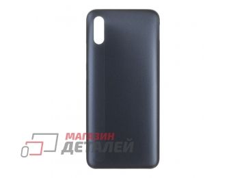 Задняя крышка для Xiaomi Redmi 9A со стеклом камеры (черный)