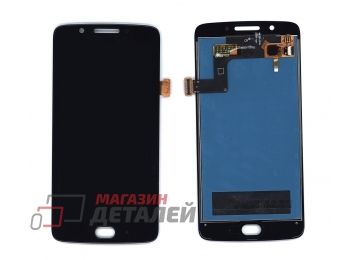 Дисплей (экран) в сборе с тачскрином для Motorola Moto G5 черный