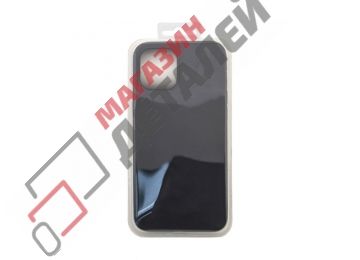 Силиконовый чехол для iPhone 12 Pro Max "Silicone Case" темно-серый