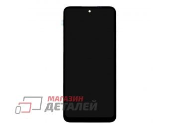Дисплей (экран) в сборе с тачскрином для Motorola G41 черный (High Quality)